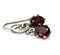 Tiny Oval Faceted AA Grade Red Garnet Sterling Silver Drop Earrings by Salish Sea Inspirations product 1